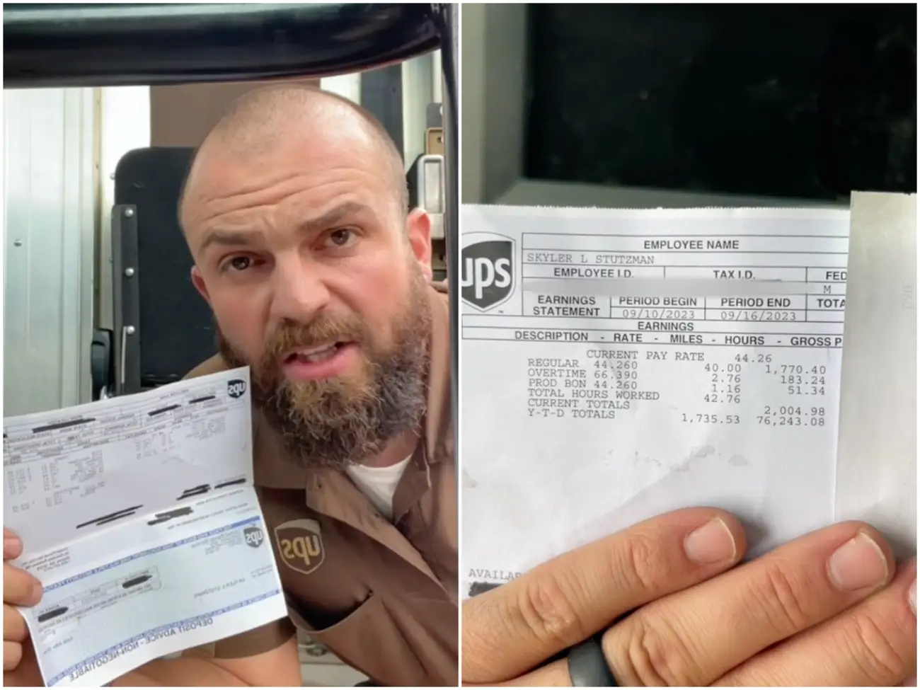 This UPS Driver’s Video Breaking Down his Weekly Paycheck has Nearly 12 Million Views