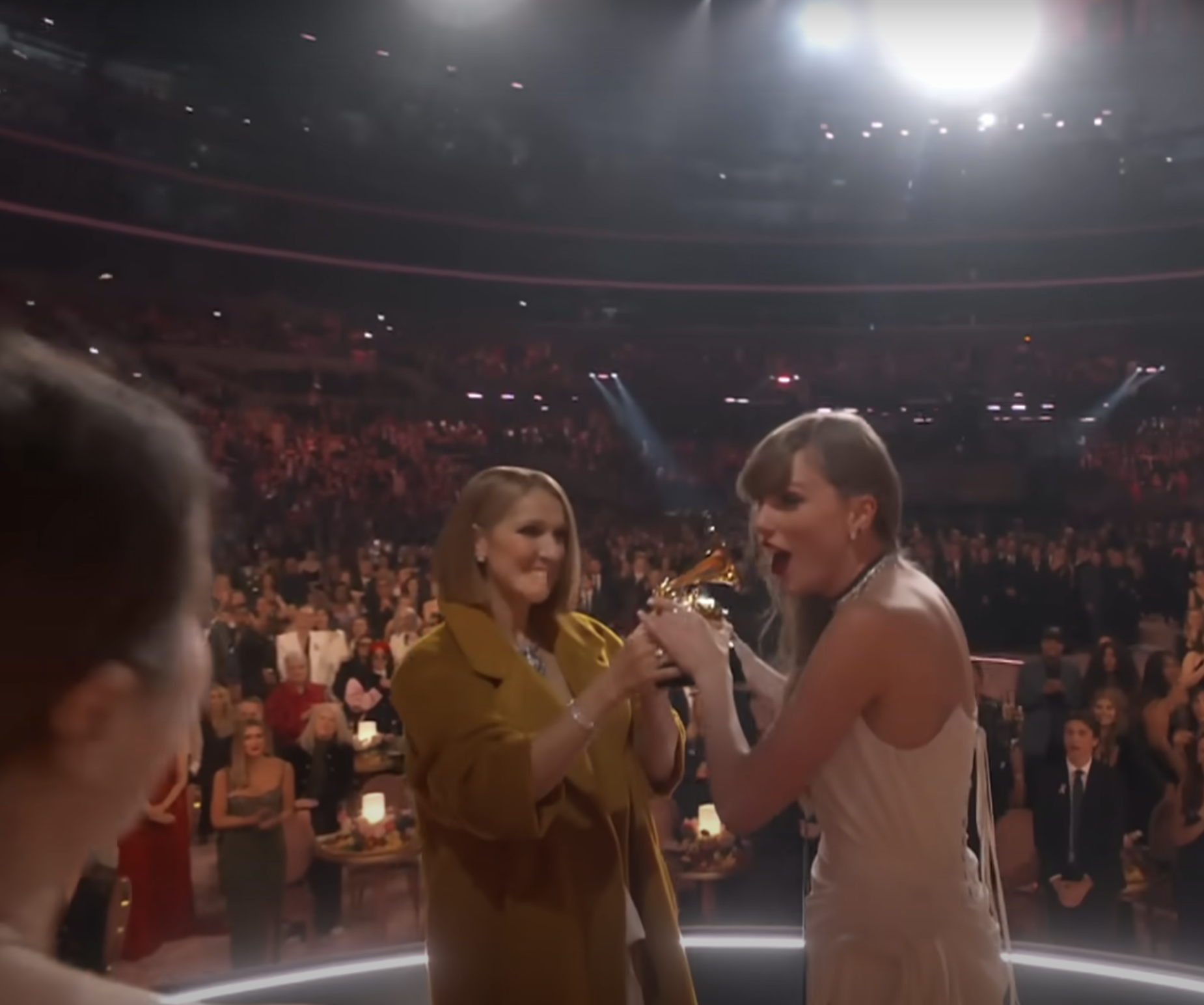 Fans Slam Taylor Swift For Ignoring Celine Dion At Grammys