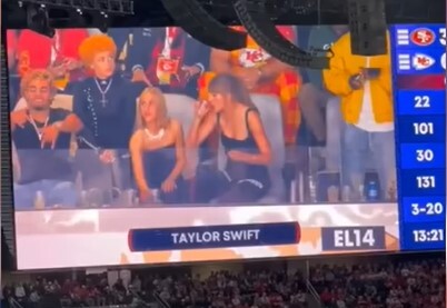 Travis Kelce’s Reaction to Taylor Swift’s Superbowl Beer Chug
