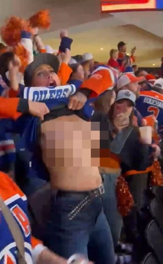 Hockey Fan Gets Adult Film Offer After Flashing Breasts at Game