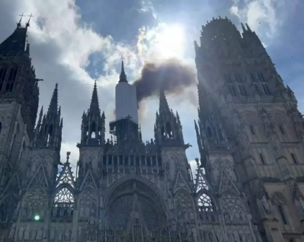 1,000-Year-Old French Cathedral Is On Fire