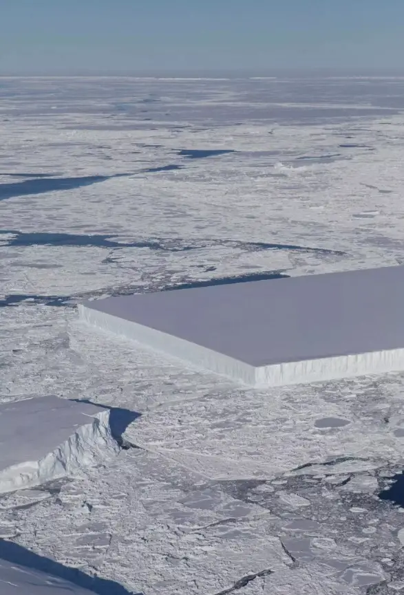NASA Finds Perfectly Cut Massive Iceberg, ‘Glitch In The Matrix’