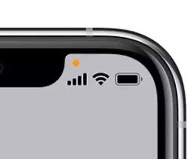 iPhone Users Warned About Orange Dot At Top Of Screen