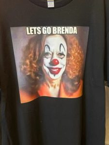 NJ Store Quick To Sell ‘Let’s Go Brenda’ T-Shirts Mocking Kamala Harris