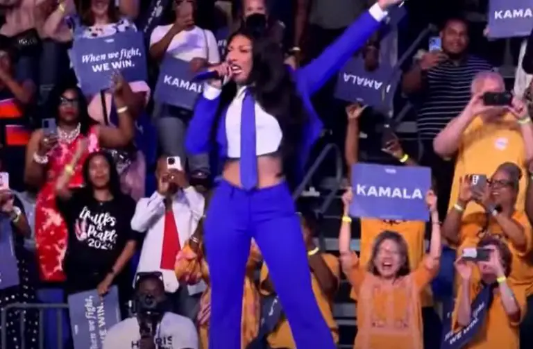 Megan Thee Stallion Opens Kamala Harris Rally With Explicit Performance