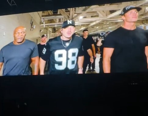 Morgan Wallen Walks Out With Mike Tyson and Tom Brady For Vegas Show