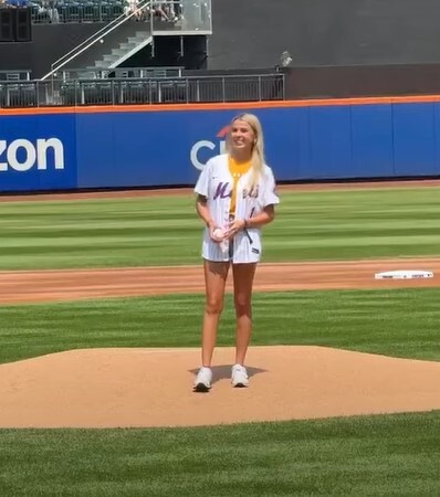 Hawk Tuah Girl Responds To Angry Fans After Throwing First Pitch At Mets Game