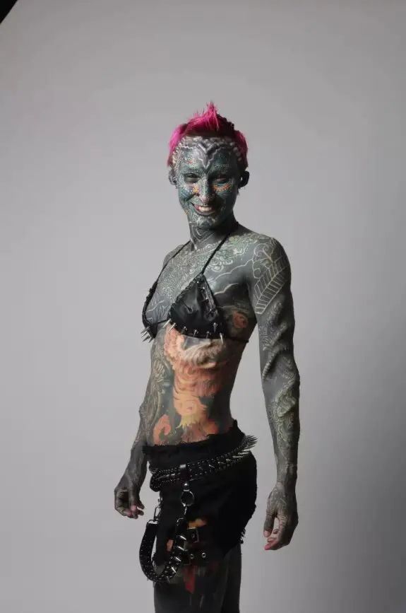 Most Tattooed Woman’ Ever Shares Photo Of Herself Before The Tattoos