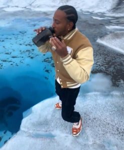 Ludacris Drinks Water Straight From Glacier, Fans Say That Was A Big Mistake