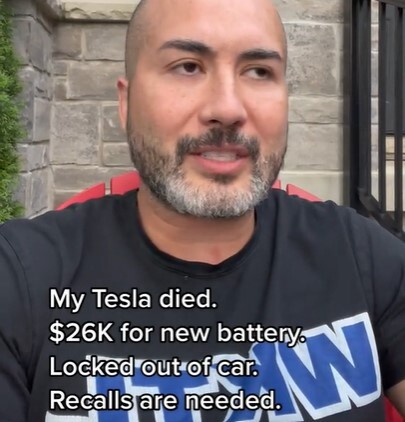 Tesla Owner Locked Out Of His Car Unless He Buys $26,000 New Battery