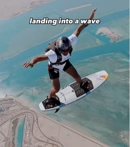 Guy Jumps From Plane With Surfboard And Lands Perfectly On Wave