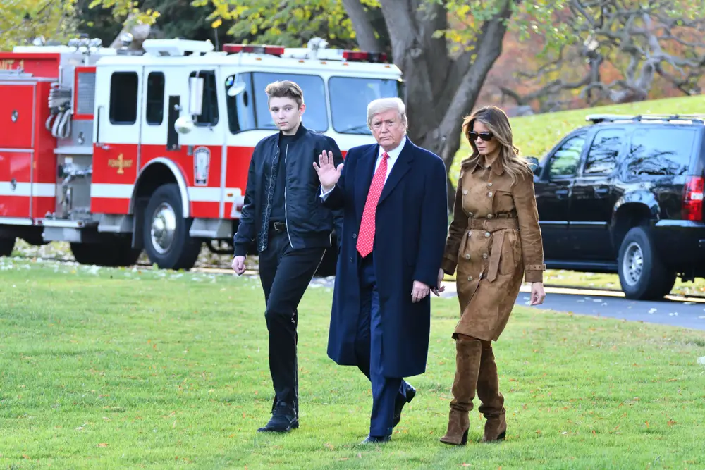 Barron Trump Arrives To First Day Of College At NYU