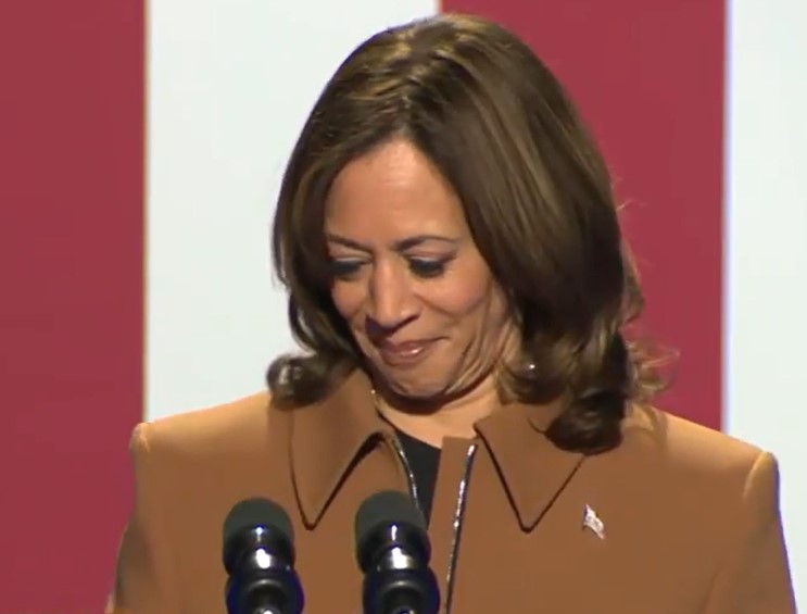 Kamala Harris Appeared Rattled After Heckler Interrupts Her During Rally