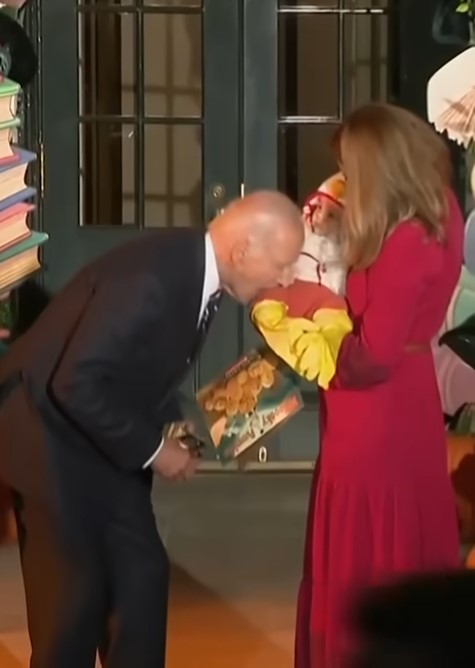 Biden Bites Multiple Babies At White House Halloween Event