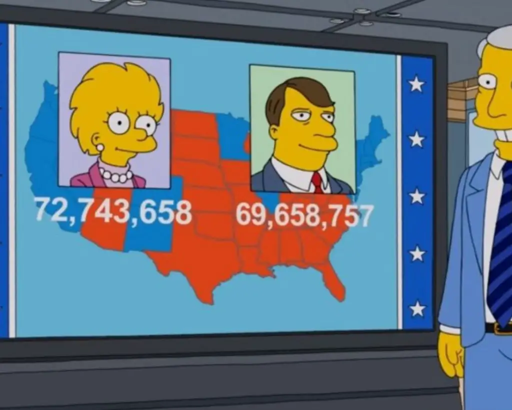 The Simpsons Predicted 2024 Election Map With Insane Accuracy