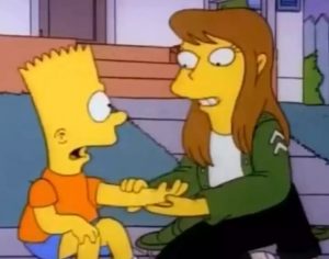 Hawk Tuah Girl Mysteriously Seen In A 1992 Simpsons Episode