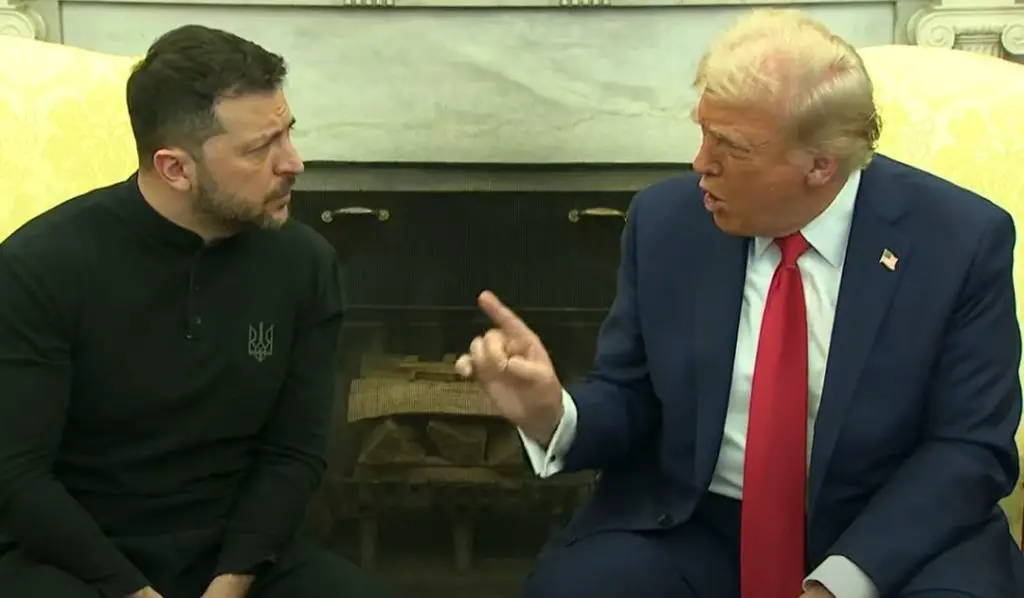 Trump, JD Vance, And Ukrainian President Zelenskyy Yell At Each Other In Fiery Oval Office Footage